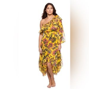 MISA Los Angeles Vola Asymmetrical Dress